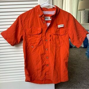 Magellan‎ outdoors burnt orange kids fishing shirt; size: L